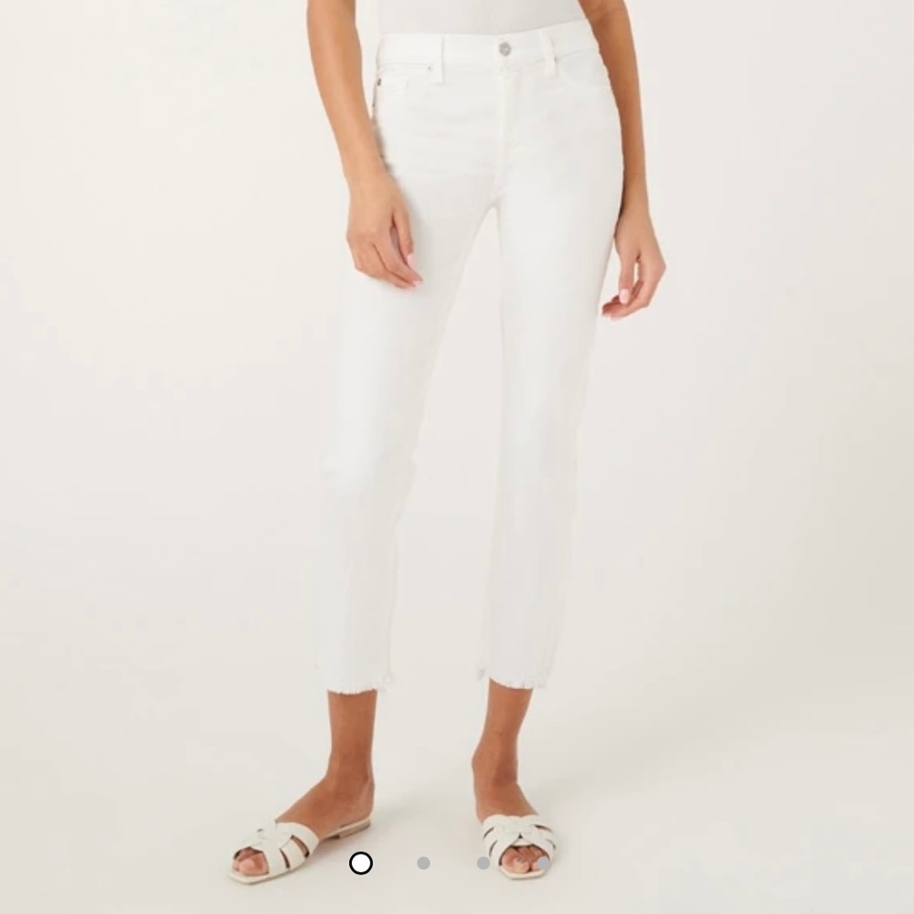 7 for all mankind “Roxanne ankle with raw hem”